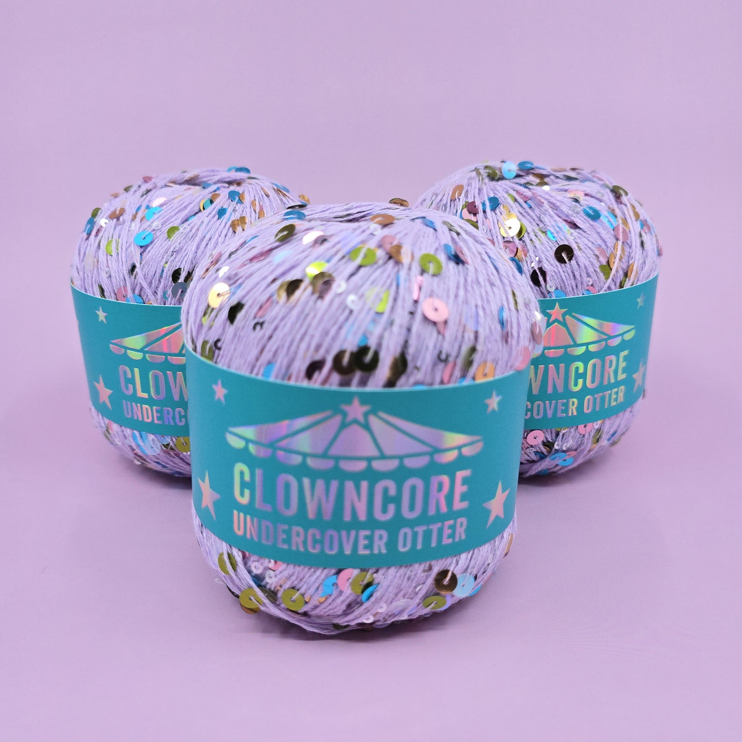 Harlequin Lilac - Clowncore Sequin Yarn