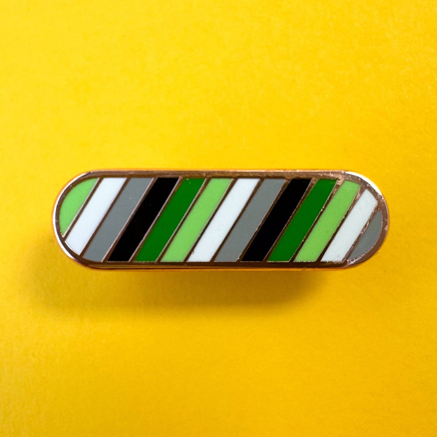 Aromantic Pride Plaque Enamel Pin