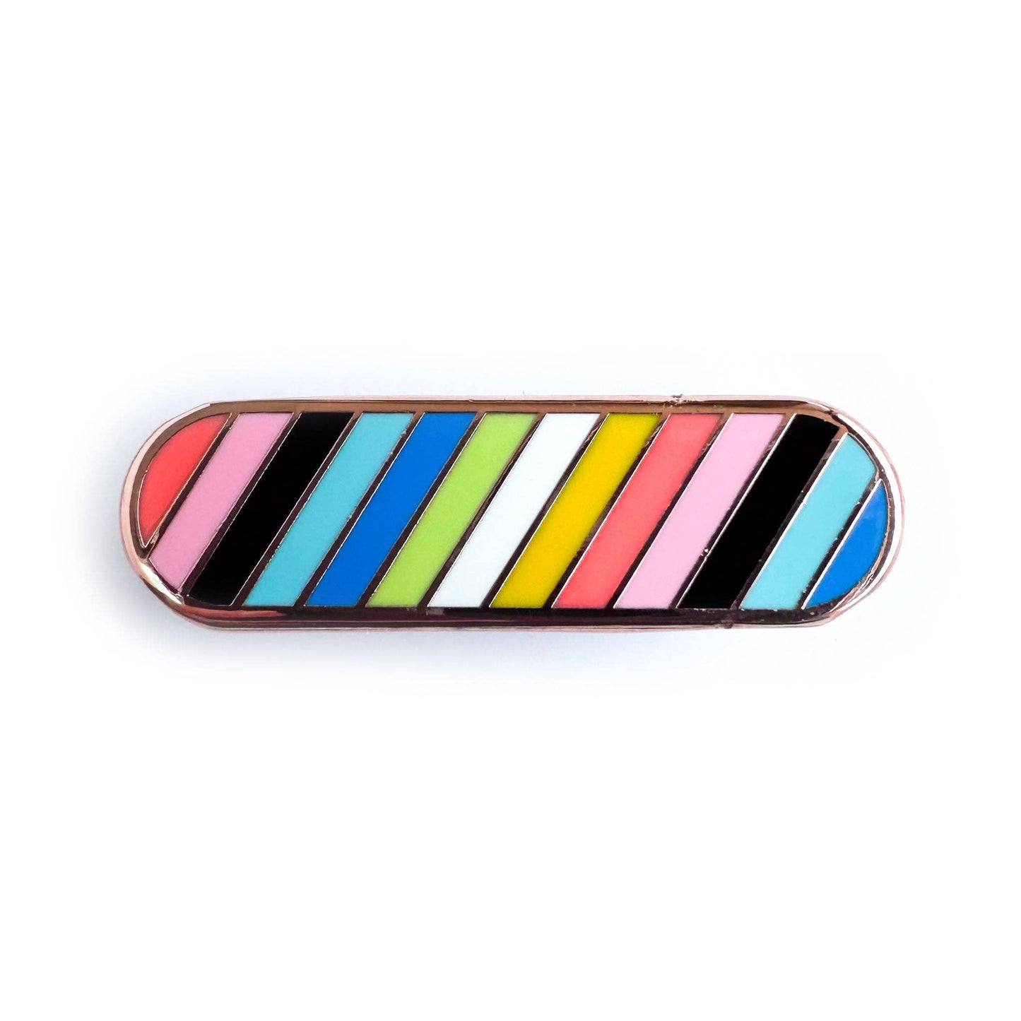 Queer Pride Plaque Enamel Pin