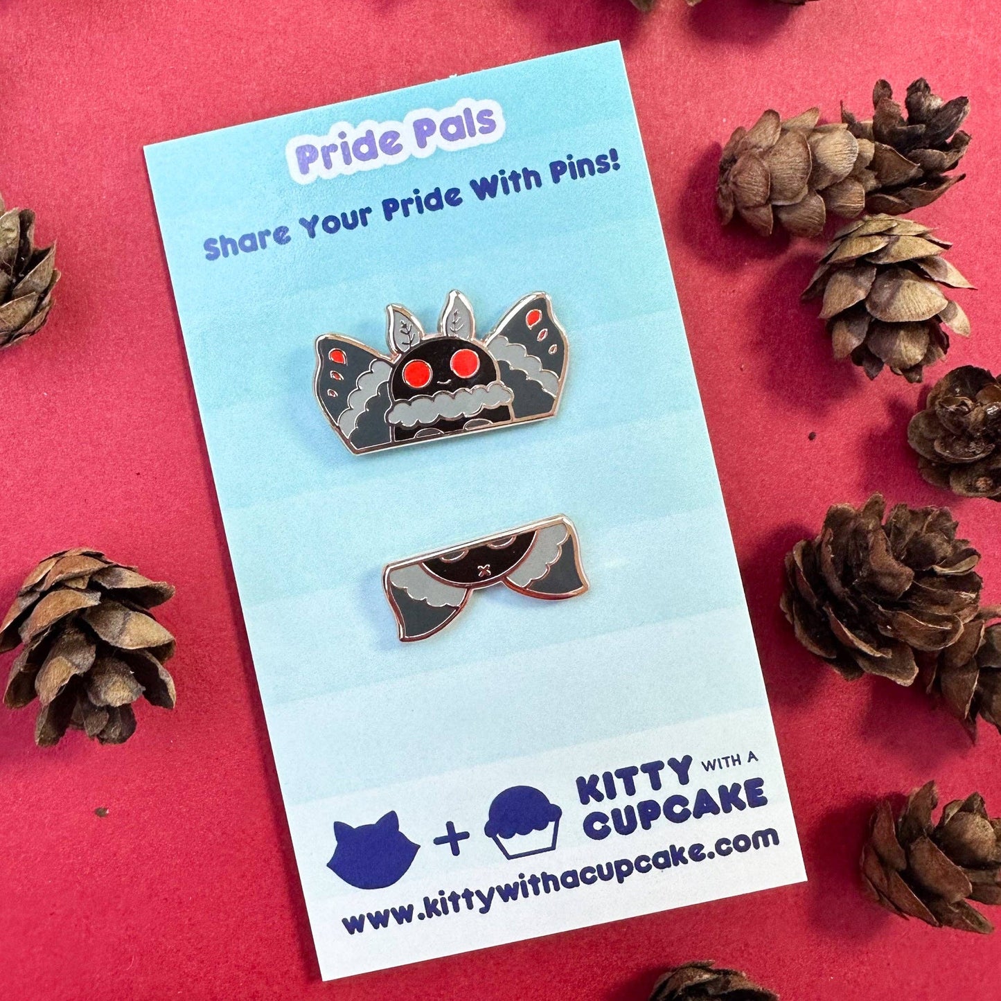 Mothman Pride Pal Enamel Pin Set