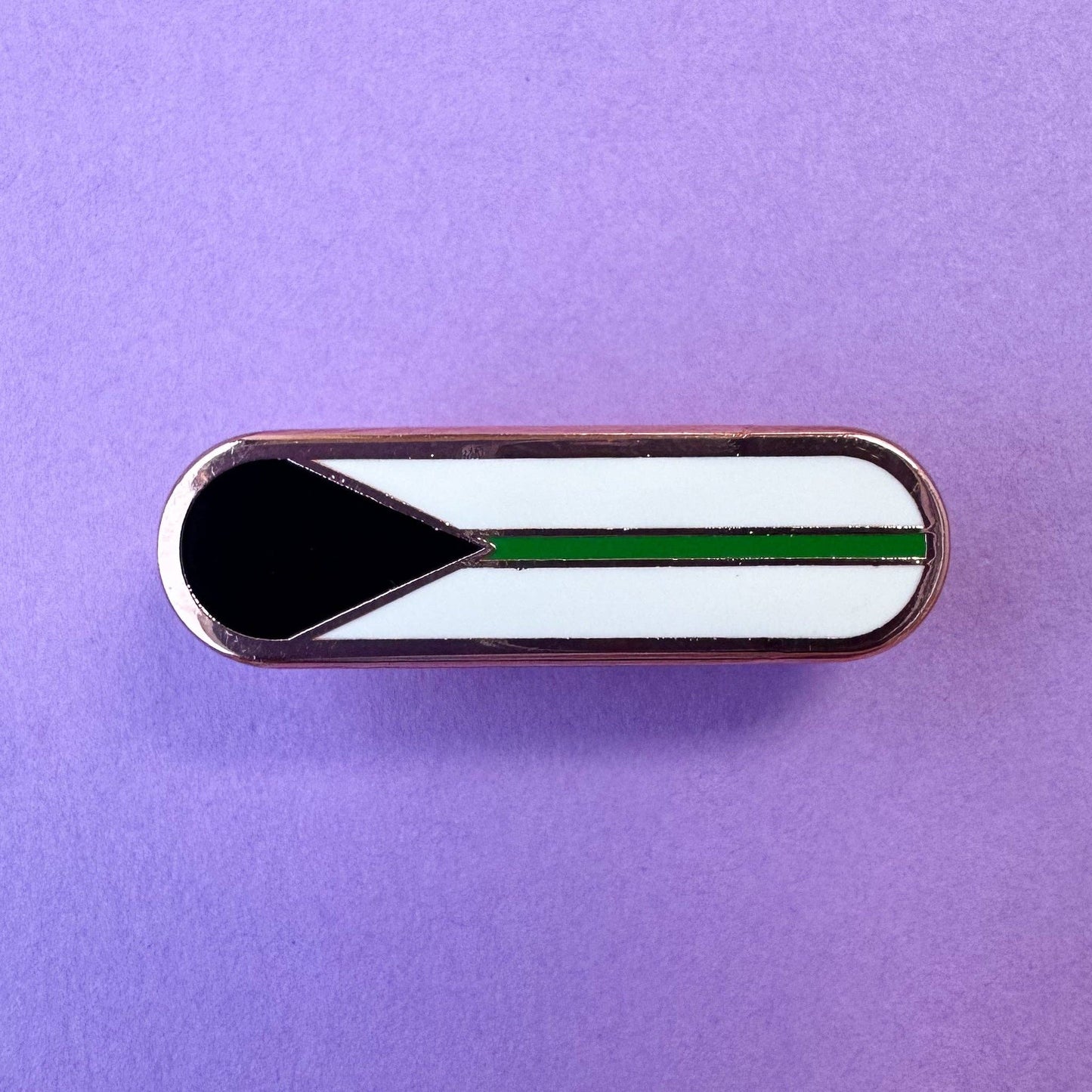 Demiromantic Pride Plaque Enamel Pin