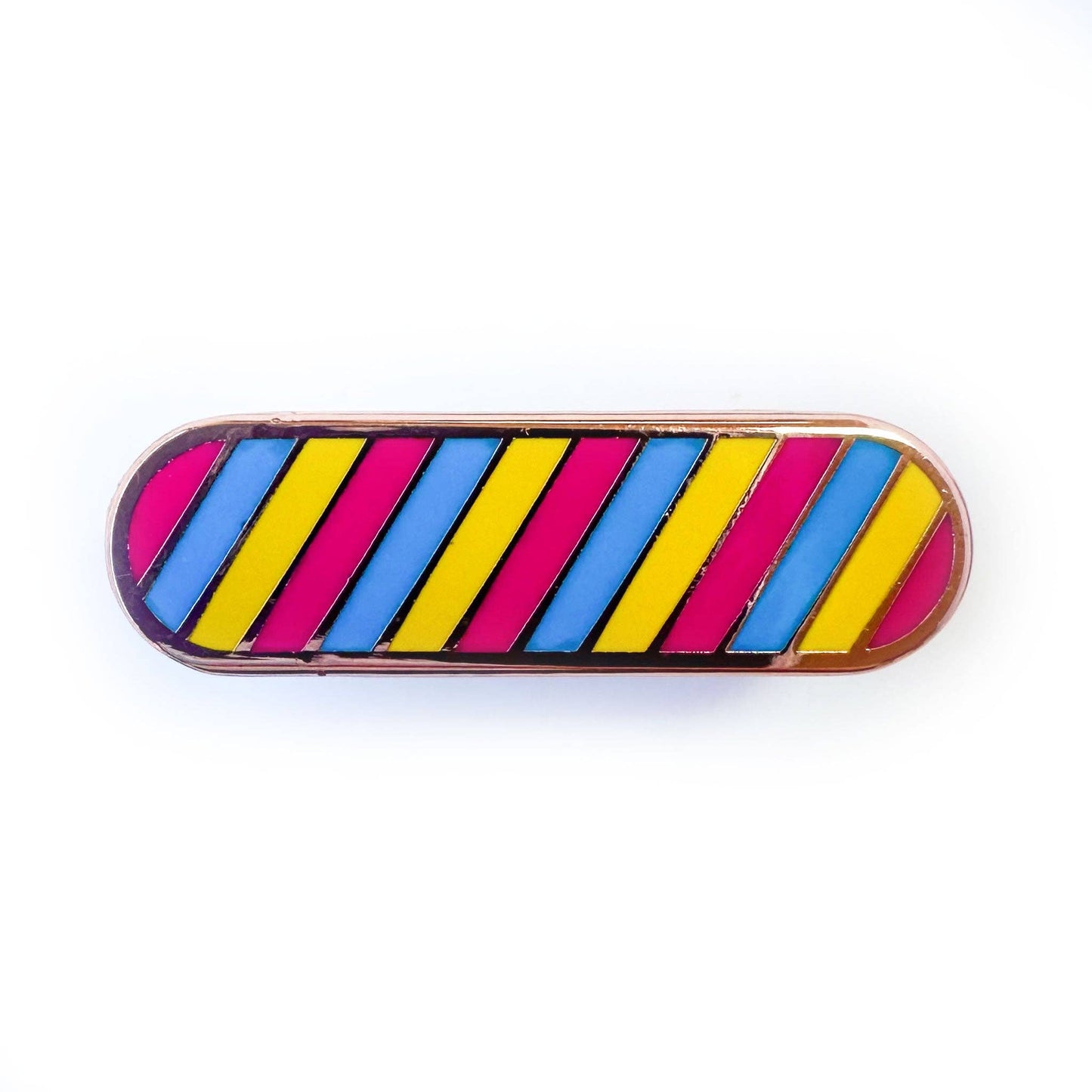Pansexual Pride Plaque Enamel Pin