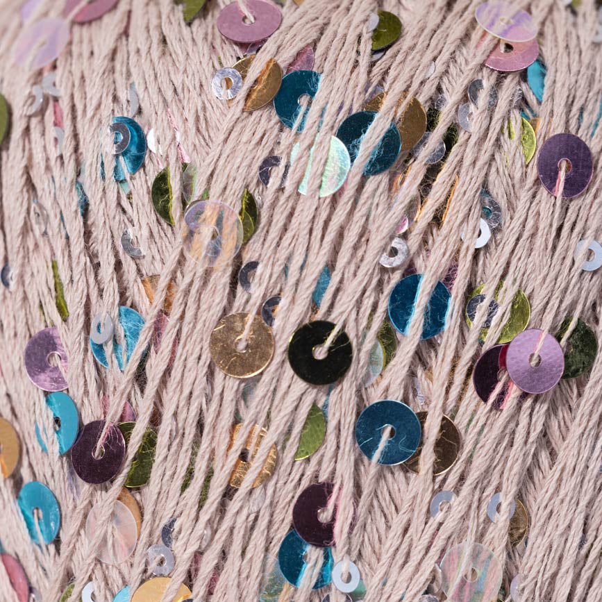 Auguste Crème - Clowncore Sequin Yarn