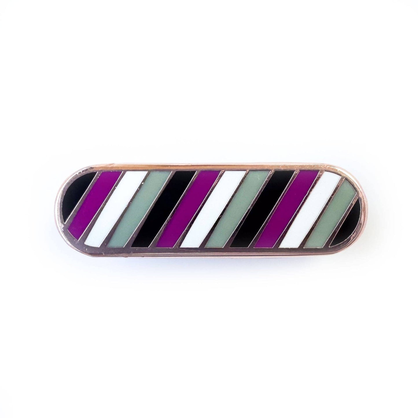 Asexual Pride Plaque Enamel Pin
