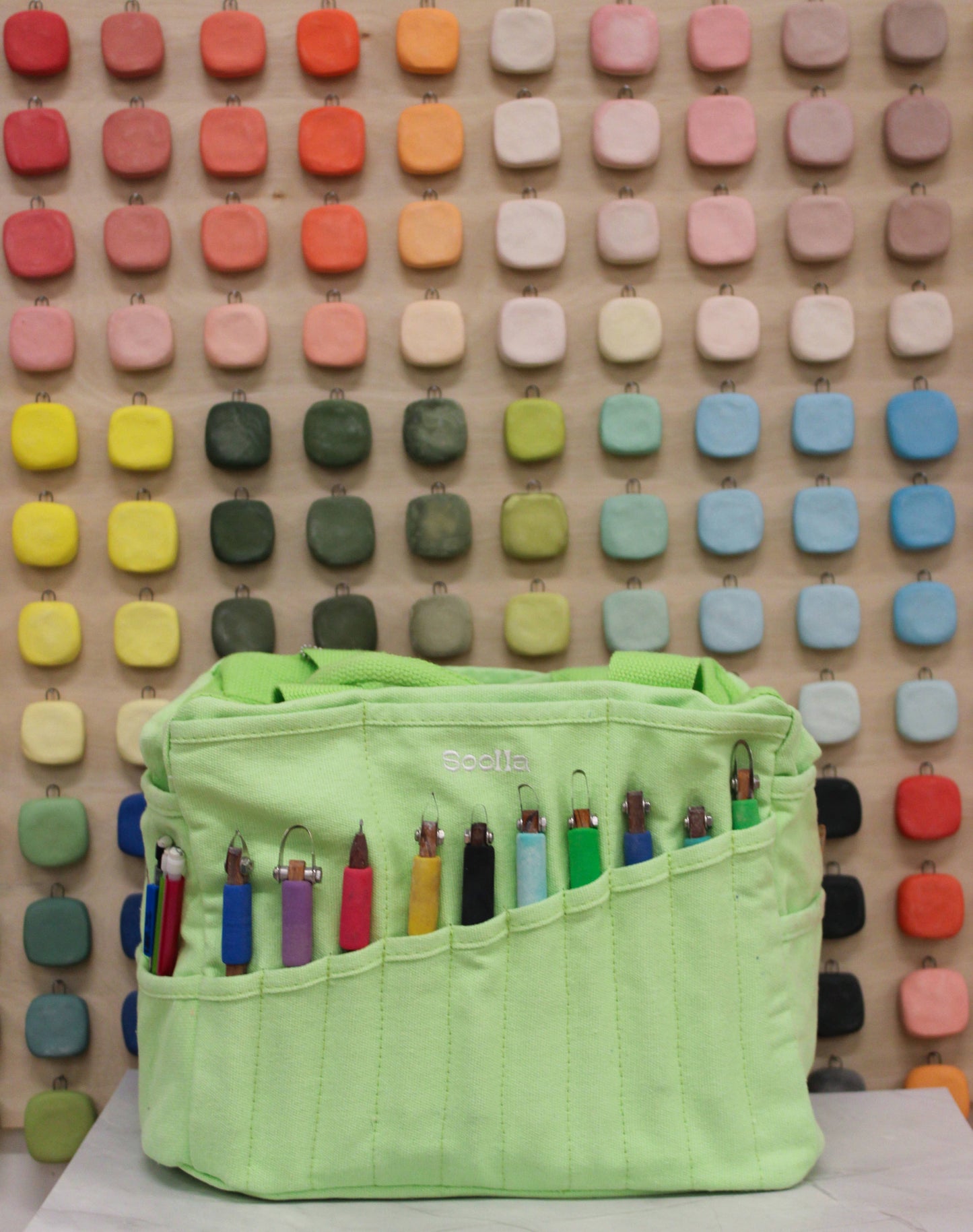 Soolla Studio Bag - Lime Drip