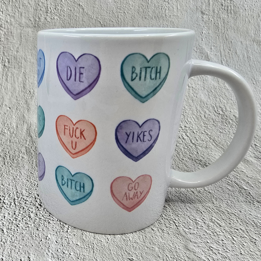 Small Candy Hearts - Large Mug