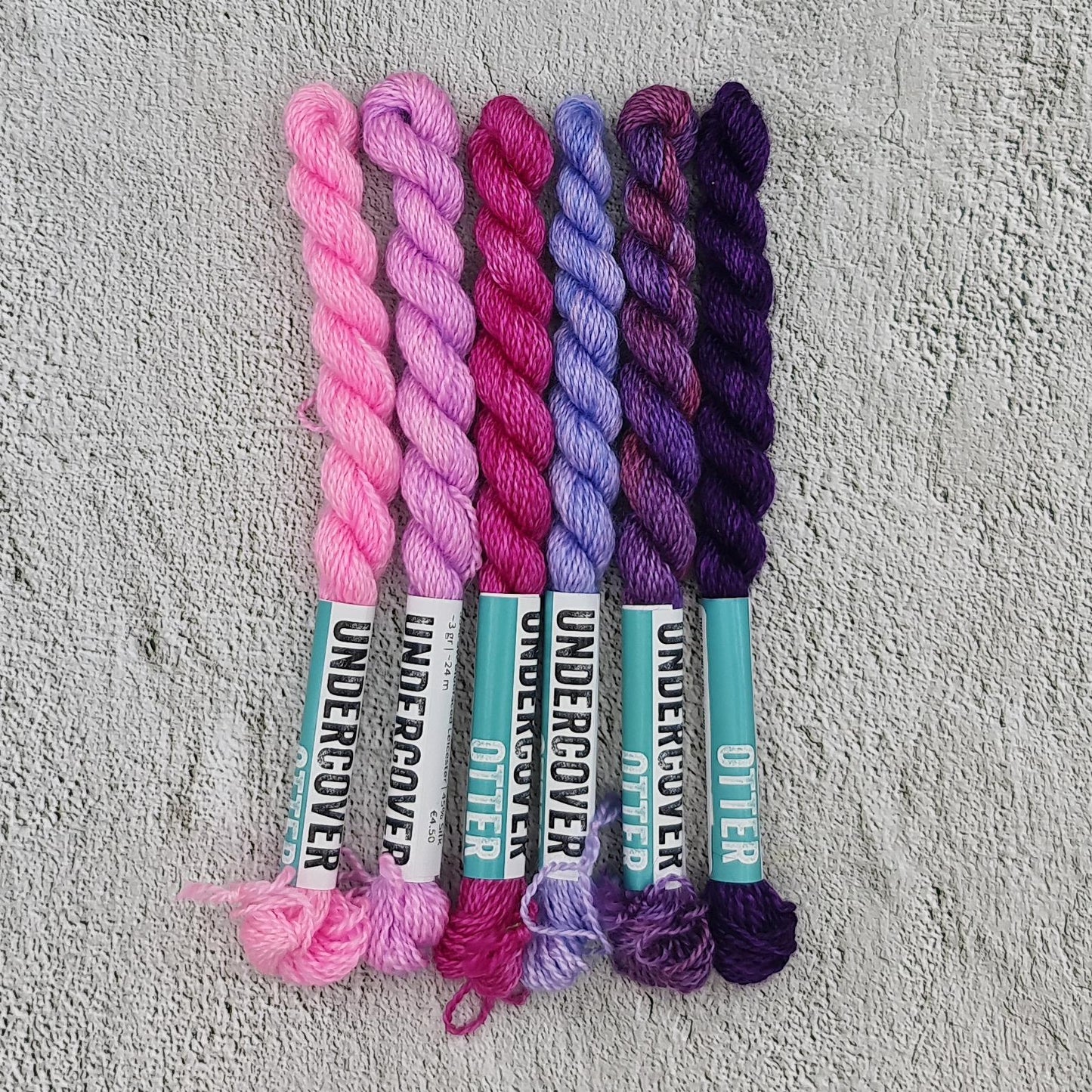 Berries - Hand Dyed Embroidery Thread Set - Undercover Otter