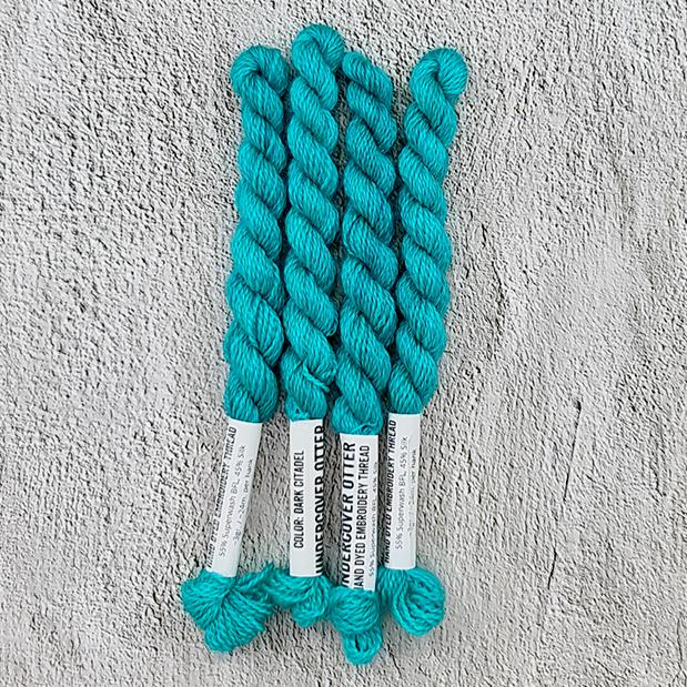 Dark Citadel - Hand Dyed Embroidery Thread - Undercover Otter