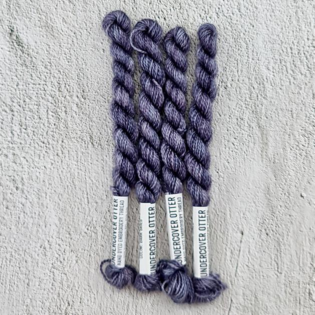 Dark Skies - Hand Dyed Embroidery Thread - Undercover Otter