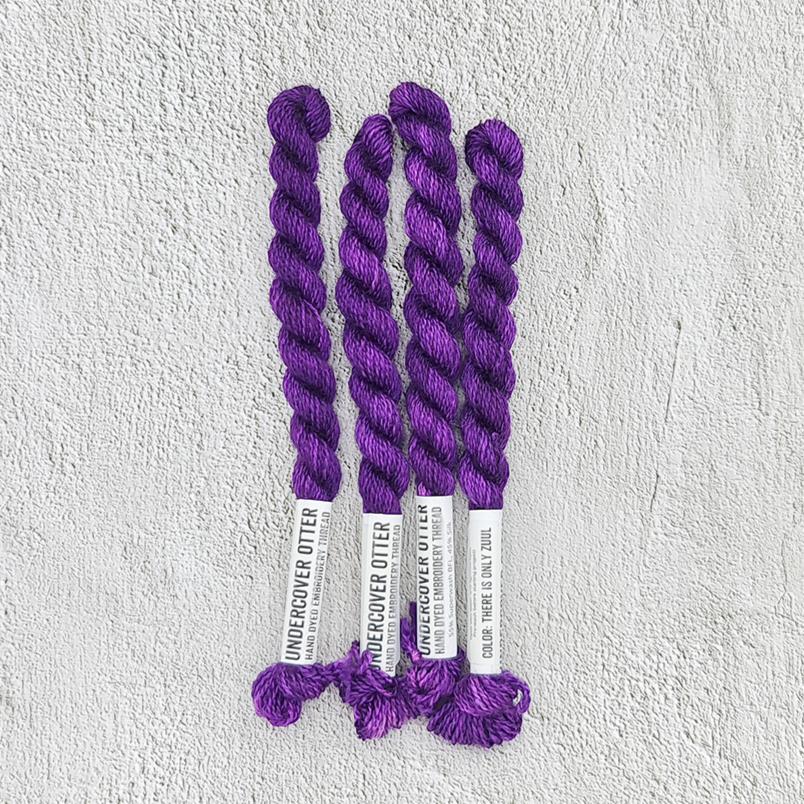 There is only Zuul - Hand Dyed Embroidery Thread - Undercover Otter