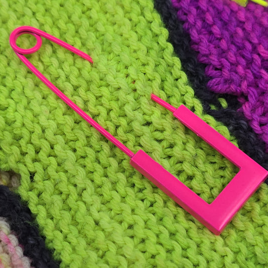 Neon Shawl Pin - Undercover Otter - Crafting Jewelry - Undercover Otter - Neon Pink