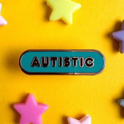 Autistic Accessibility Plaque Enamel Pin