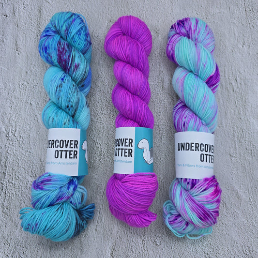 Slumbering Sweatpants - Squirm Sock - 3-Skein Set