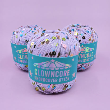 Harlequin Lilac - Clowncore Sequin Yarn