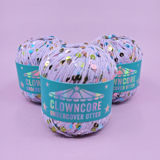 Harlequin Lilac - Clowncore Sequin Yarn