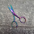 Milward Oilslick Embroidery Scissors - Undercover Otter - Tools - Milward - White Faux Leather
