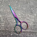 Milward Oilslick Embroidery Scissors - Undercover Otter - Tools - Milward - White Faux Leather