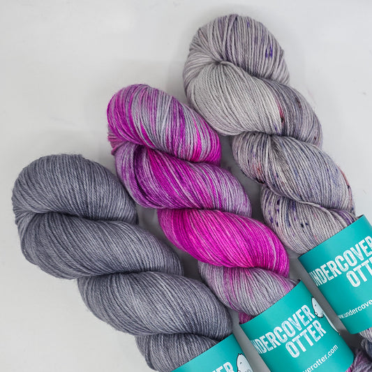 3 Skein Starter Set - Silver/Bannion/Mothra
