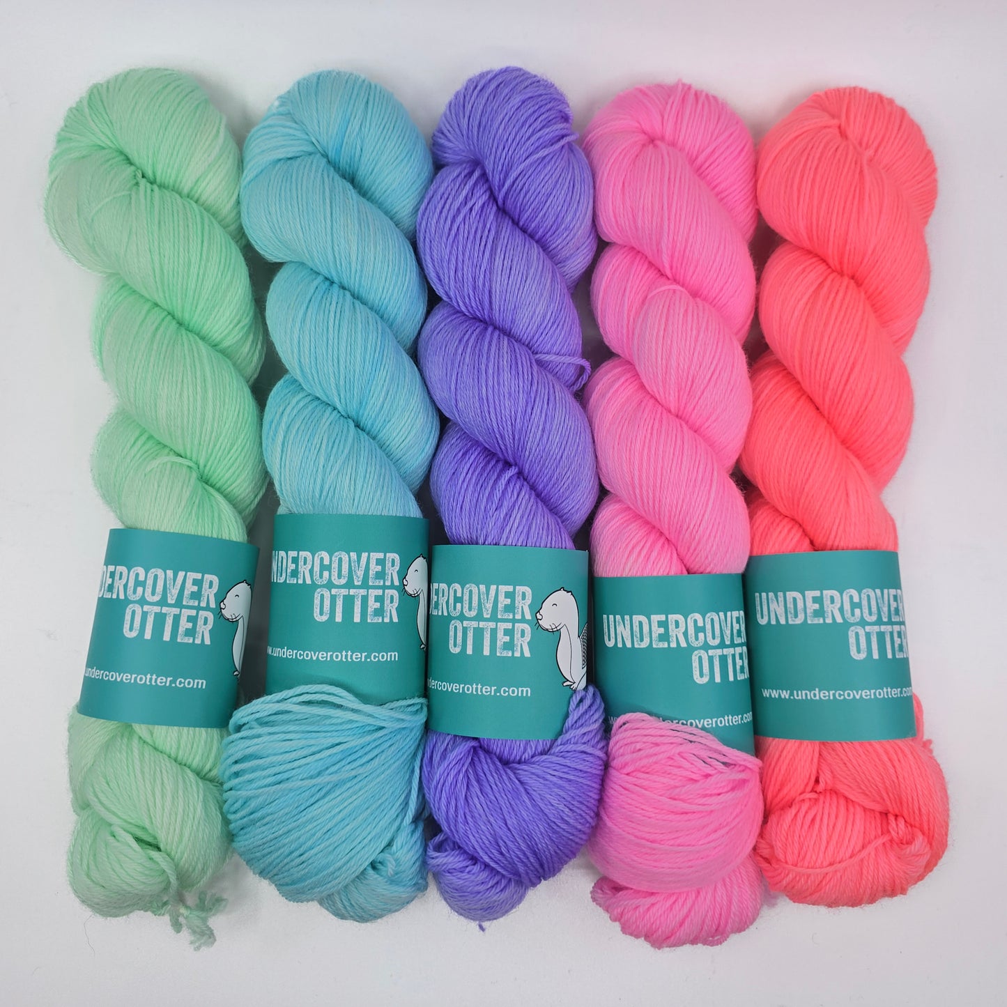 5 Skein Yarn Set - Neon Pastel
