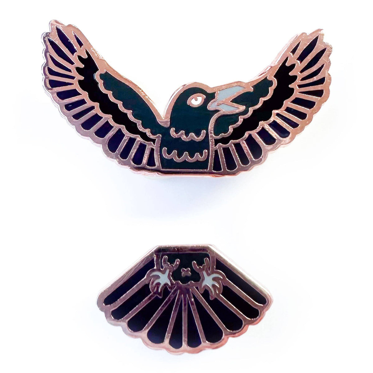 Raven Pride Pal Enamel Pin Set - Undercover Otter - Pins - Kitty With A Cupcake - Default Title