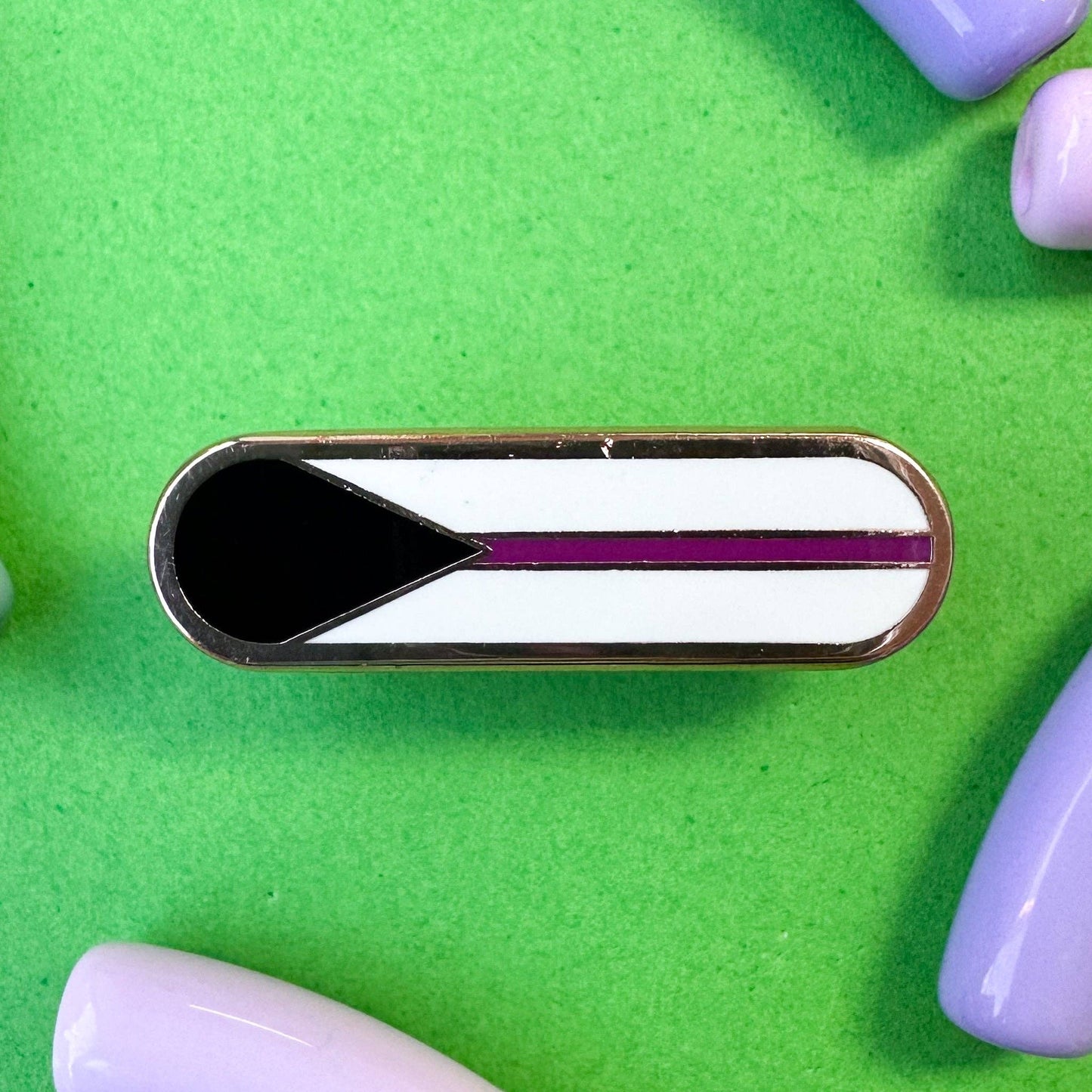 Demisexual Pride Plaque Enamel Pin