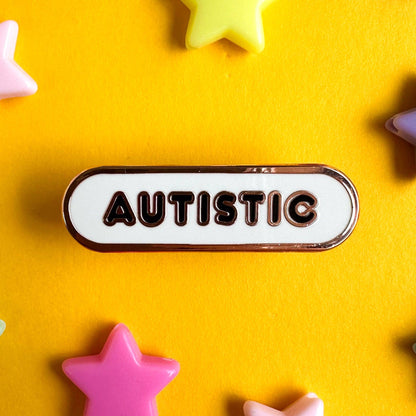Autistic Accessibility Plaque Enamel Pin