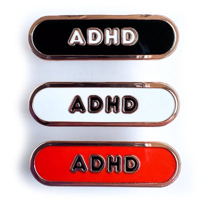 ADHD Accessibility Plaque Enamel Pin