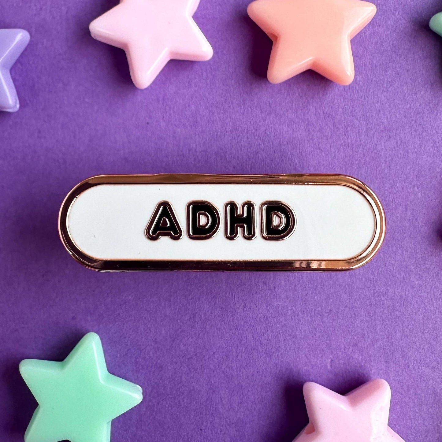 ADHD Accessibility Plaque Enamel Pin