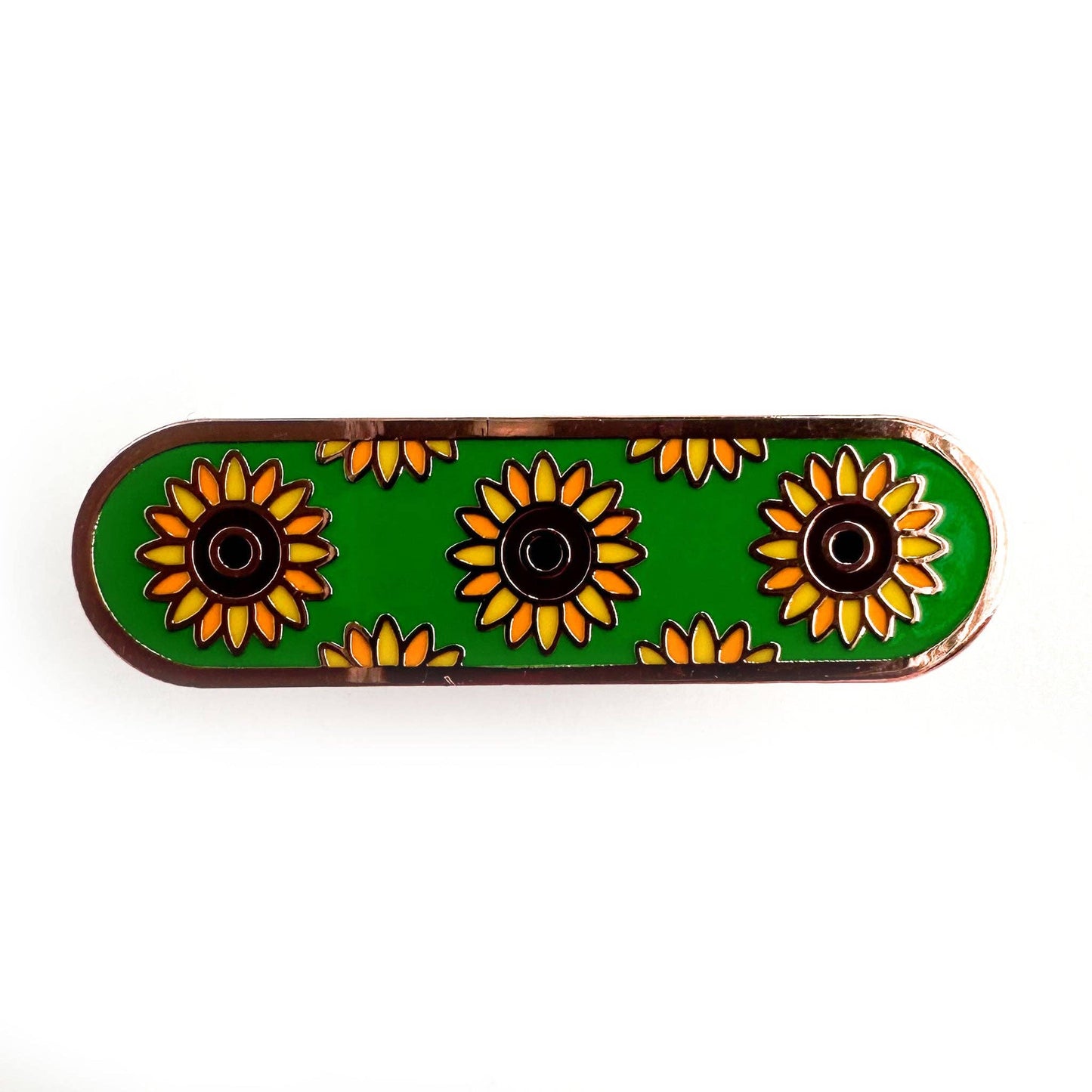Invisible Disability Sunflower Plaque Enamel Pin