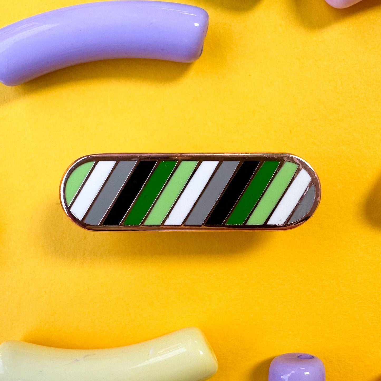 Aromantic Pride Plaque Enamel Pin