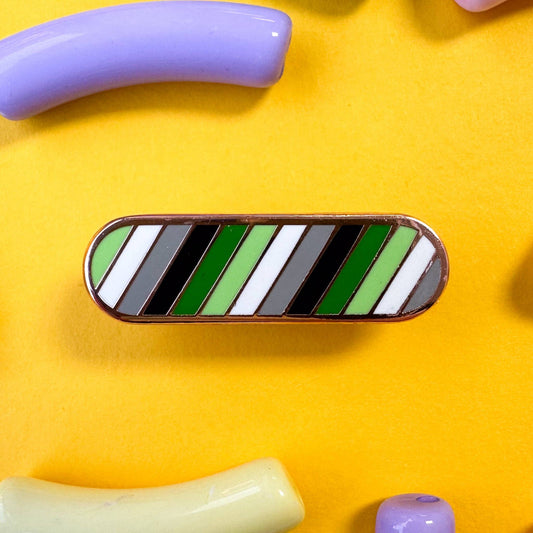 Aromantic Pride Plaque Enamel Pin