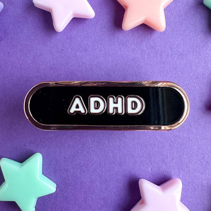 ADHD Accessibility Plaque Enamel Pin