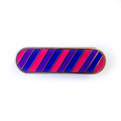 Bisexual Pride Plaque Enamel Pin