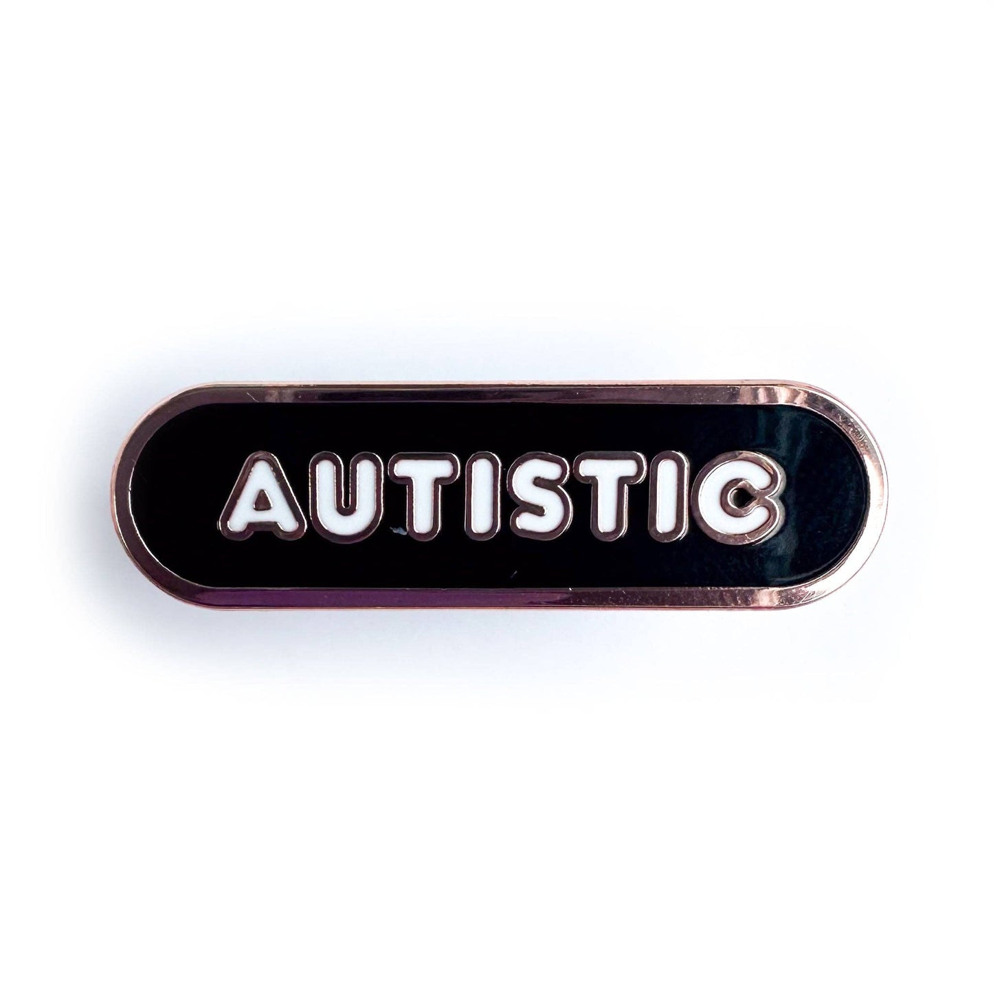 Autistic Accessibility Plaque Enamel Pin