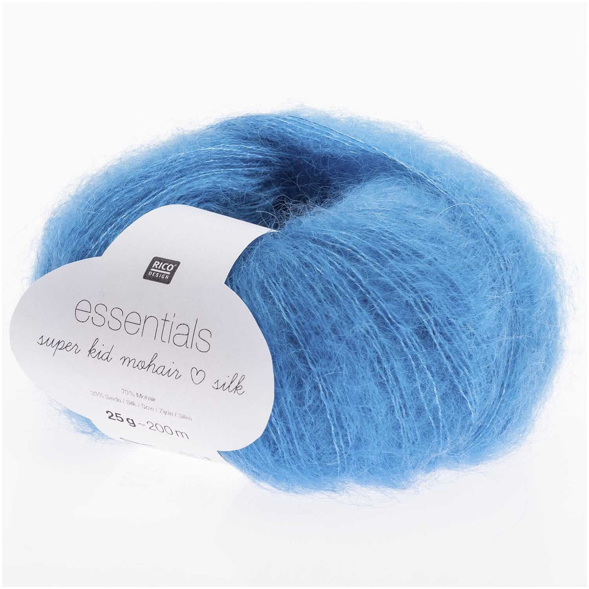 Super Kid Mohair Loves Silk - Undercover Otter - Yarn - Rico Design - 046 Azure