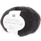 Super Kid Mohair Loves Silk - Undercover Otter - Yarn - Rico Design - 007 Black