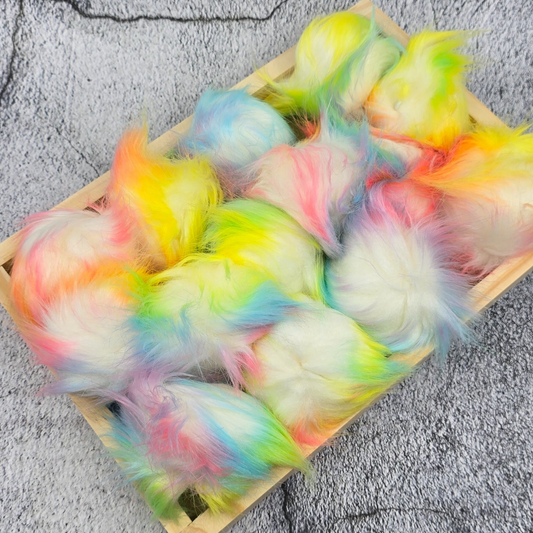 Neon Tribbles - Fake Fur Pompom