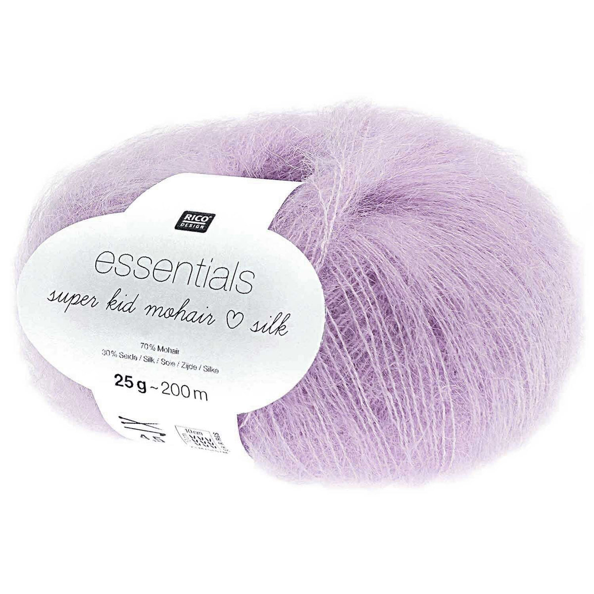 Super Kid Mohair Loves Silk - Undercover Otter - Yarn - Rico Design - 035 Violet