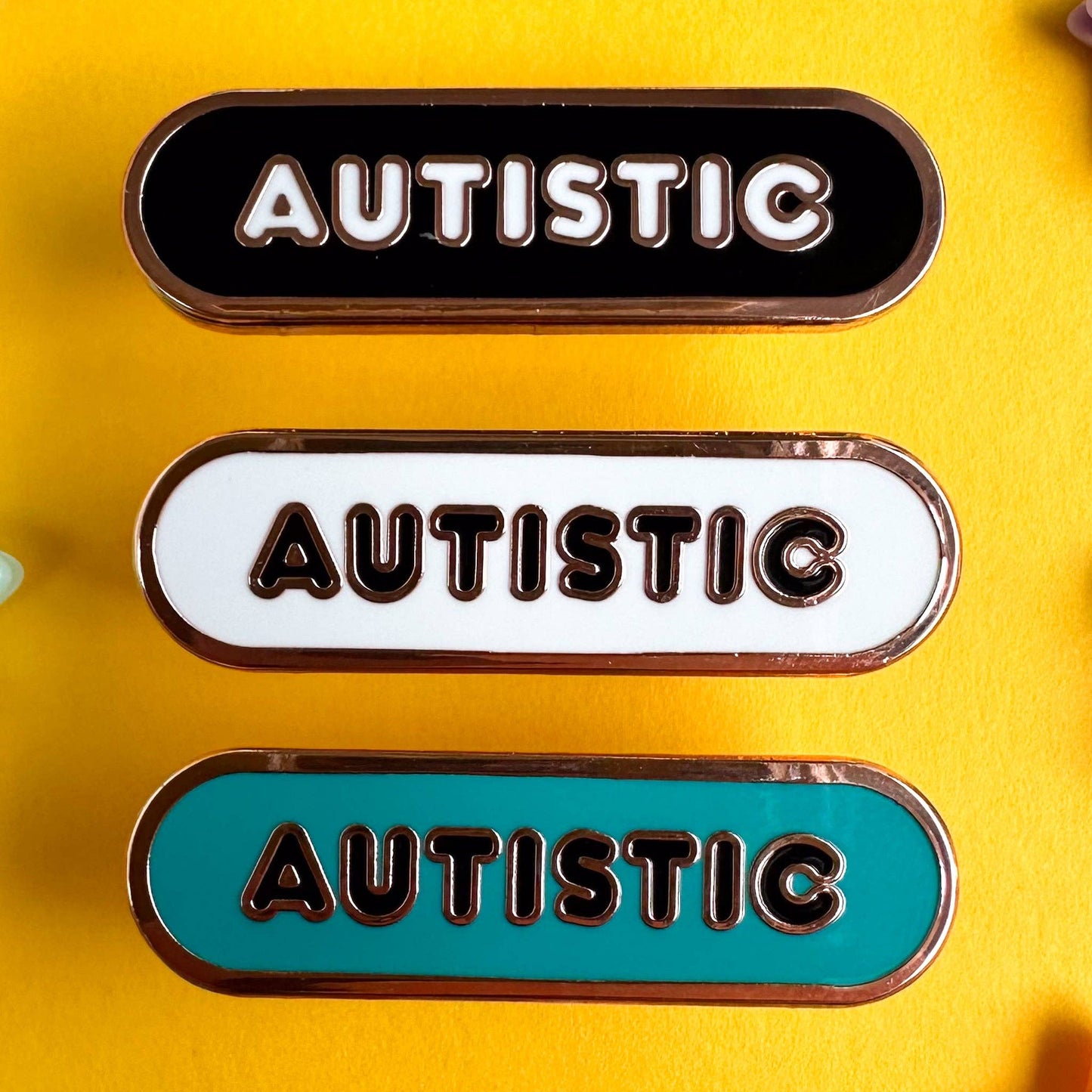 Autistic Accessibility Plaque Enamel Pin