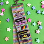 Rainbow Knit Lanyard - Undercover Otter - Apparel - Kitty With A Cupcake - Default Title