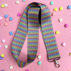 Rainbow Knit Lanyard - Undercover Otter - Apparel - Kitty With A Cupcake - Default Title