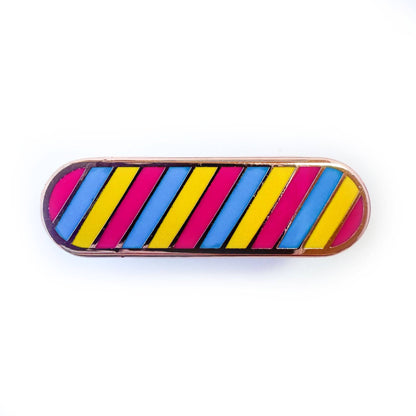 Pansexual Pride Plaque Enamel Pin