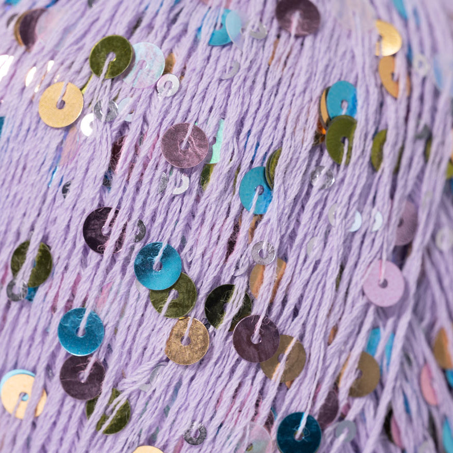 Harlequin Lilac - Clowncore Sequin Yarn