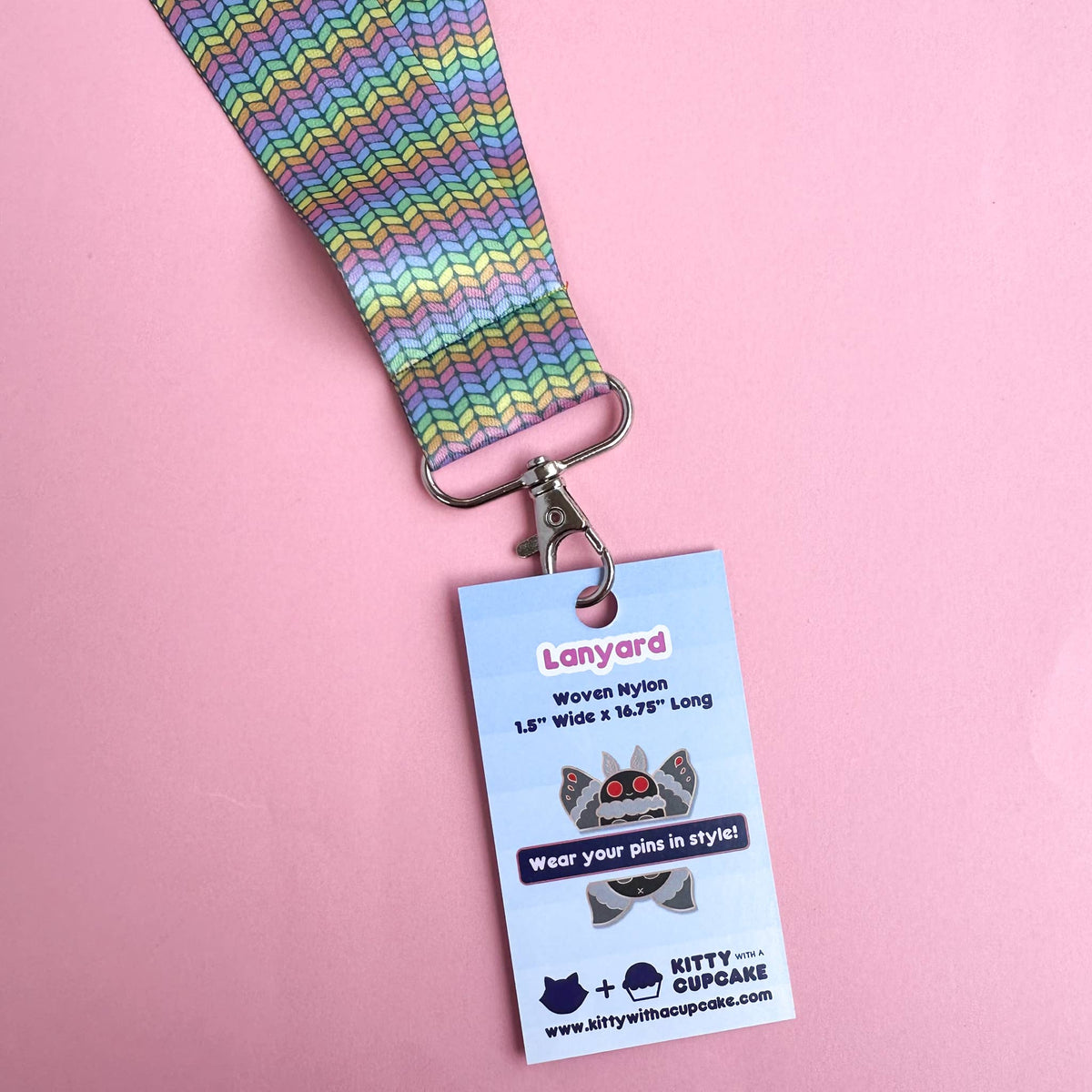 Rainbow Knit Lanyard - Undercover Otter - Apparel - Kitty With A Cupcake - Default Title