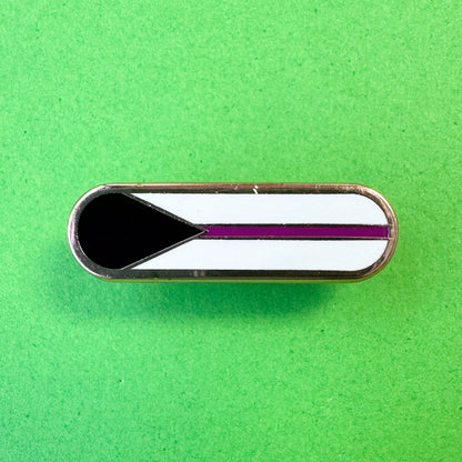 Demisexual Pride Plaque Enamel Pin