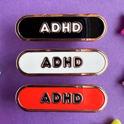 ADHD Accessibility Plaque Enamel Pin
