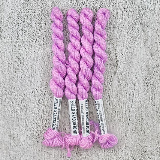 Brilliant Lavender - Hand Dyed Embroidery Thread - Undercover Otter