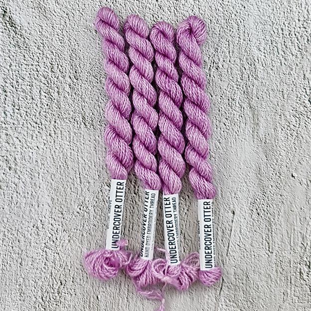 Mauve - Hand Dyed Embroidery Thread - Undercover Otter