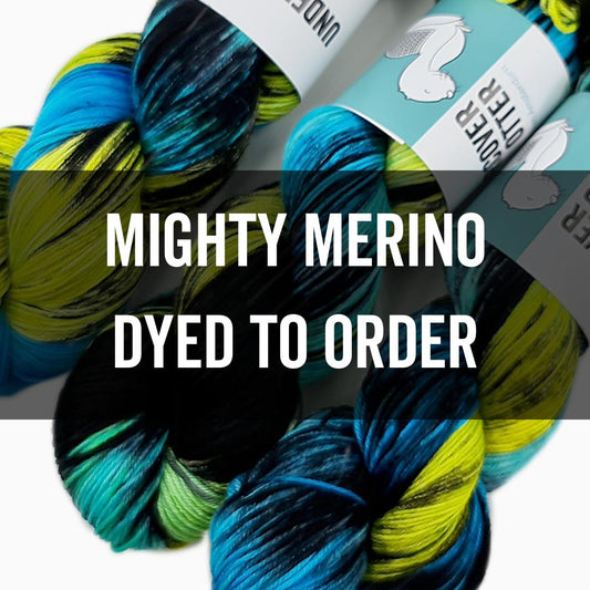 Mighty Merino Fingering Weight - Dyed to Order - Undercover Otter
