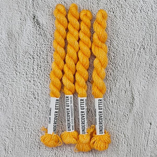 Orange - Hand Dyed Embroidery Thread - Undercover Otter